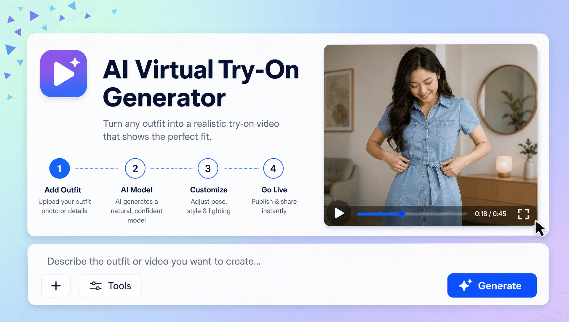 AI Virtual Try-On Generator Online, Create Realistic Try-On Videos AI Virtual Try-On Generator Online, Create Realistic Try-On Videos